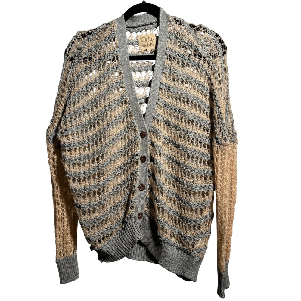 Chaser Open Knit Sweater Boho Layering Fairy Grunge Sweater Sheer Womens‎ S